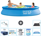 Paquete de piscina - intex - alrededor - 305x305x61 cm + accesorios a490