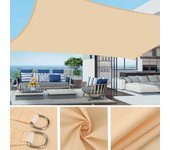 Vela de sombra, toldo rectangular para exteriores de 3x4 m, parasol impermeable anti-uv, tela de sombra para acampar para piscina, jardín, patio