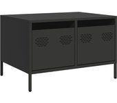 Mueble para tv | mueble de salón acero laminado en frío negro 68x50x43,5 cm cfw99416