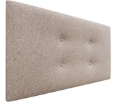 Dhome cabecero de tela aqualine pro con 2 hileras de botones cabezal tapizado cama lujo (arena, 105cm)