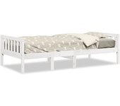 Cama individual | cama para niños sin colchón madera maciza pino blanca 80x200 cm cfw359325