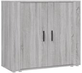 Aparador | aparador de comedor | armario de cocina de madera contrachapada gris sonoma 80x33x70 cm cfw46786