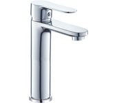 Valaz grifo de lavabo alto para pica redondo monomando cromado - serie viar