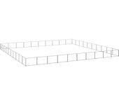 Perrera plateada 100 m² acero