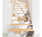 Vinilo adhesivo para escaleras - plumas