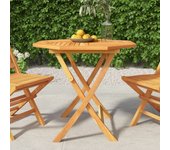 Mesa de jardín plegable madera de teca maciza 85x85x76 cm