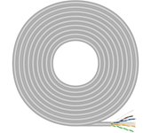 Bobina de cable rj45 utp awg23 cca (aleación) aisens a135-0660 cat.6 100m gris