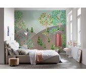 Papel pintado no tejido panorámico de komar - persian garden - talla: 300 x 250 cm