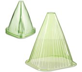 Relaxdays sombreros contra caracoles set 32, protección para plantas, 22x19x19 cm, campanas protectoras pvc, verde claro