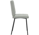 Pack 6 uds sillas de comedor | silla de cocina giratorias terciopelo gris claro cfw98067