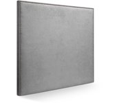Cabecero bélgica cabecero de cama tapizado para camas de 90 y 105 (110 x 120 cm) tela gris sueños zzz