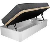 Pack canapé apertura lateral monaco con colchón viscoelástico juno 90x190cm blanco [envio y montaje incluido]