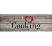 Alfombra de cocina | tapete para la cocina lavable terciopelo cooking gris 60x180 cm cfw65176
