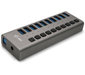 I-tec u3chargehub10 cargador de dispositivo móvil universal gris corriente alterna carga rápida interior