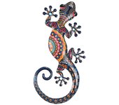 Origen home decor adorno pared lagarto jardin | adorno pared jardín naranja - 1x30x13cm