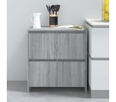 Aparador | aparador de comedor | armario de cocina de madera contrachapada gris sonoma 70x41x75 cm cfw89993