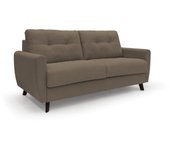 Callisto sofá cama convertible de tela suave e impermeable 188 cm (mat. 140x197) marrón