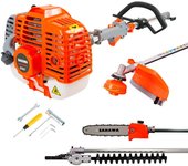 Desbrozadora semiprofesional multiaccesorios 52,7cc