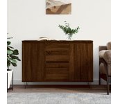 Aparador | aparador de comedor | armario de cocina de madera de ingeniería marrón roble 104x35x70 cm cfw68387