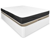 Duérmete online pack canapé abatible drago 135x190 cm +colchón viscoblack-viscoelástico-blanco,(envio y montaje incluido)
