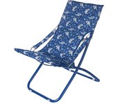 Silla de jardín o playa para niños con estructura de metal y asiento de poliéster 600d - shark decoration