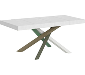 Mesa extensible 90x120/224 cm volantis premium estructura fresno blanco 4/a