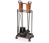 Conjunto de chimenea de acero pintado cortina