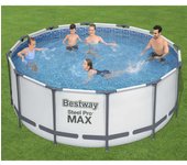 Conjunto de piscina redonda steel pro max 366x122 cm bestway
