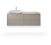 Lavabo superior duravit viu 235860, 600 mm, rectificado, sin agujero para grifos sin rebosadero, sin banco para grifos, 2358600000, color: blanco