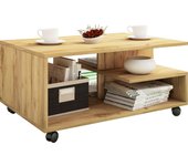 Mesa de sofá de madera mesa de centro con ruedas stango