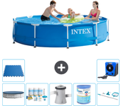 Paquete de piscina - intex - alrededor - 305x305x76 cm + accesorios a1536