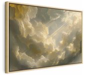 Cuadro - encantador juego de colores sobre un fondo de nubes