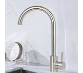 Nettlife grifo de cocina grifo de alta presión grifo giratorio de 360 ​​​​° para fregadero de cocina de acero inoxidable