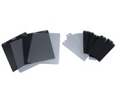 Paquete de 10 etiquetas urmet para botones individuales negro