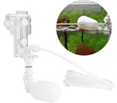 Llenador de agua automático, controlador de nivel de agua de plástico, válvula de flotador ajustable, sumidero para acuario