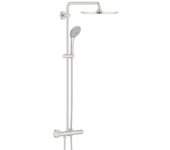 Grohe euphoria system xxl 310 - mezclador termostático de ducha para montaje en pared, supersteel (26075dc0)