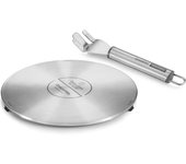 Tescoma disco adattatore per piano cottura a induzione grandchef ø 21 cm, acciaio inossidabile