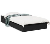 Maison exclusive - cama con cajones madera de ingeniería negra 90x200 cm