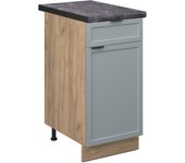 Vicco mueble bajo de cocina fame-line, azul claro-gris, 40 cm , et antracita