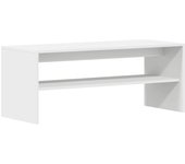 Mueble para tv madera contrachapada blanco 100x40x40 cm