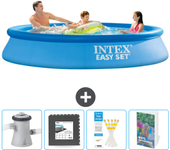 Paquete de piscina - intex - alrededor - 305x305x61 cm + accesorios cb131