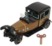 Colección de juguetes de coche de cuerda retro, hecho a mano, de hojalata y con mecanismo de relojería, regalo para fiestas y cumpleaños
