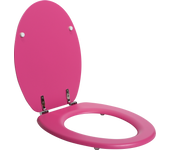 Sensea - asiento de inodoro pop - ovalado - máx 150 kg - madera comprimida fsc - rosa - acabado mate