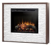 Verde - chimenea led eléctrica independiente - roble - 28' - 117 x 99 x 30