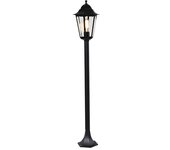 Farol de pie de exterior negro 120 cm ip44 - havana