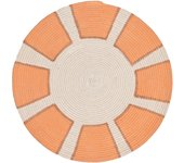 Origen home decor plato decoracion pared cuadros | cuadro naranja redondo - 30x30x1cm