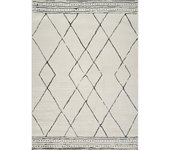 Livabliss alfombra bereber étnico marfil/negro 200x275