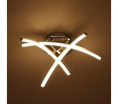 Plafón led, 3 ramas, luz cálida, 18 w, plafón de techo, cocina, salón, dormitorio, moderna, lámpara de techo para baño