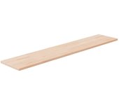 Panel de estantería 100x20x1,5 cm madera maciza de roble sin tratar