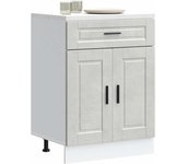 Mueble de cocina porto madera contrachapada de hormigón gris